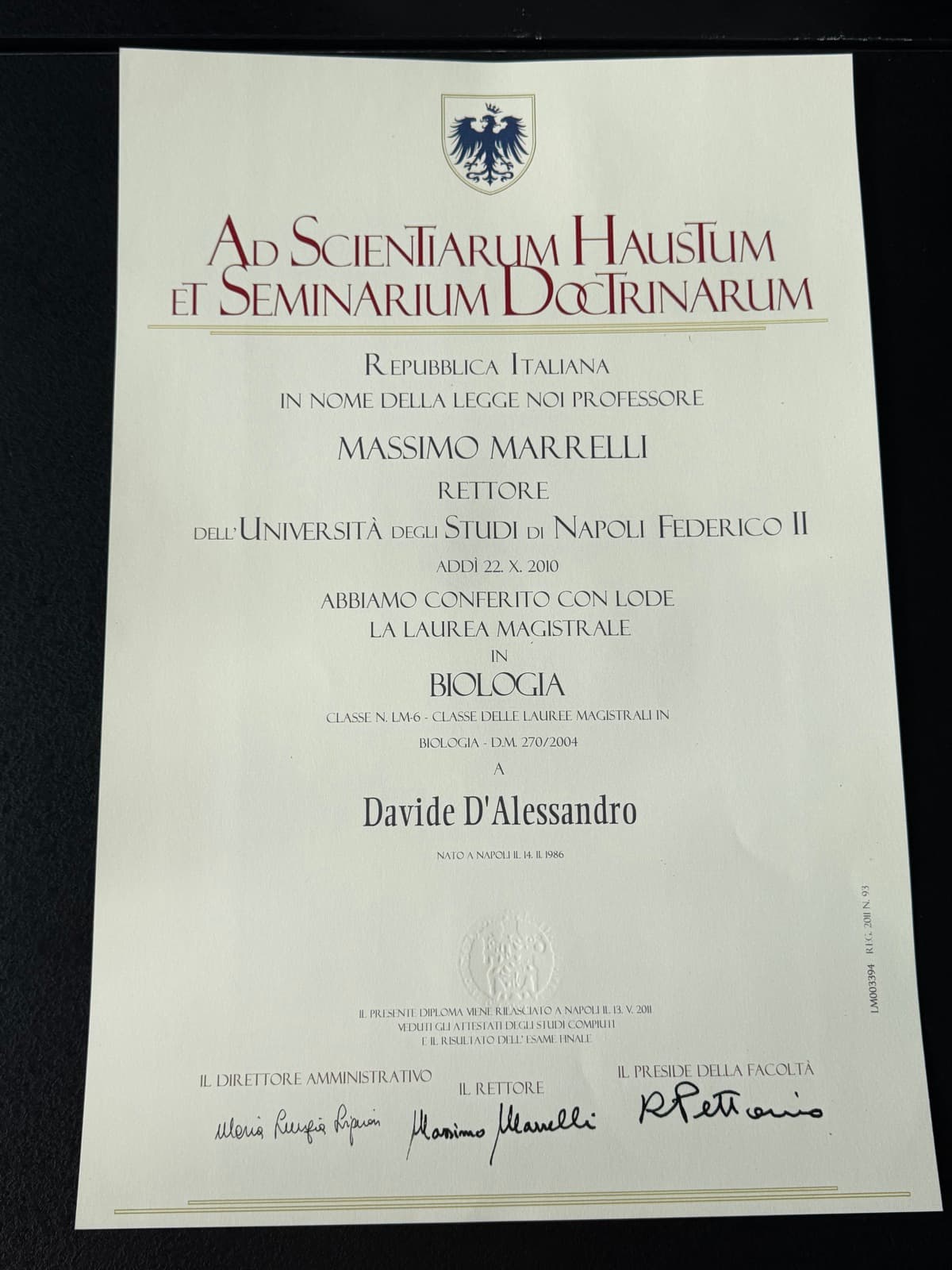 Othalan Elite — Didattica · Laurea Magistrale in Biologia